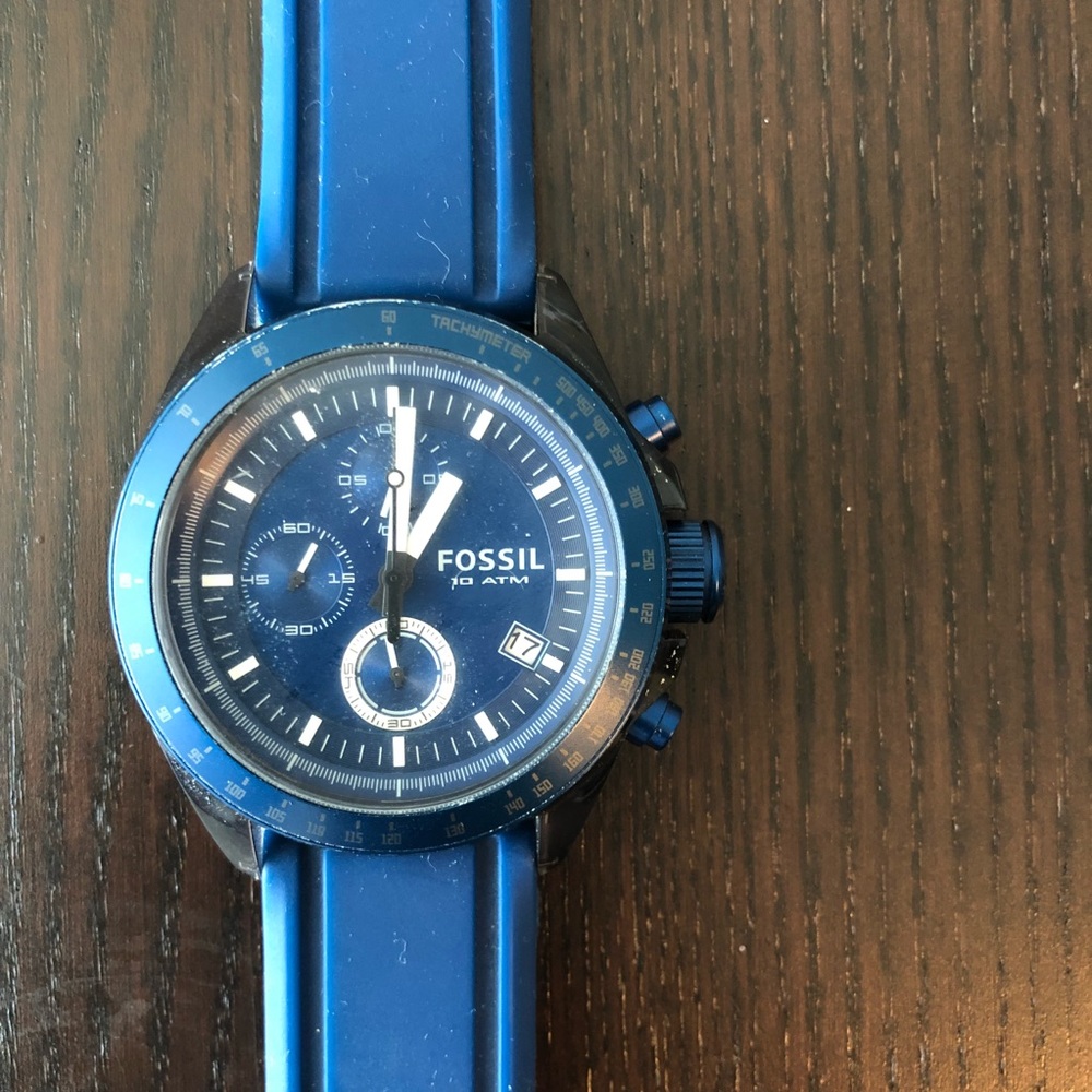 Fossil blue watch